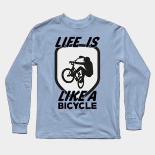 Life is like a Bicycle.New T-shirt 2022, Cycling teeshirt, tshirt for cycling. Long Sleeve T-Shirt